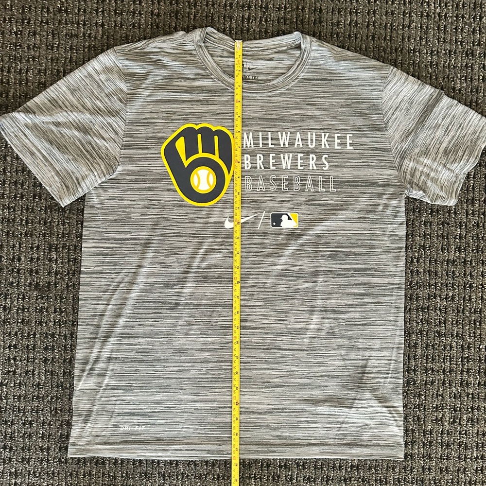 Nike Dri-FIT Velocity Practice (MLB Milwaukee Brewers) | Mens Size L - Picture 8 of 9